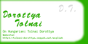 dorottya tolnai business card